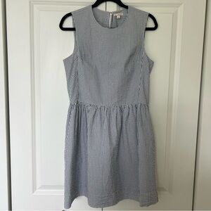 Gap seersucker sleeveless sundress dress size 8
